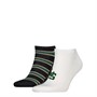 Levi's  Lo-Fi Prep Graphic Two Pack Low Cut Socks Green Combo