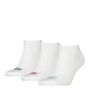 Levi's  Batwing Logo Recycled Cotton Three Pack Low Cut Socks White Combo