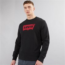 Levi's Mens Graphic Crew Neck Sweatshirt Hm Ama Crew Gap Black