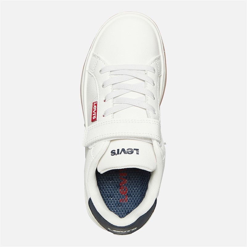 Levi's Kinder Piper Turnschuhe Weiß Blau 0063