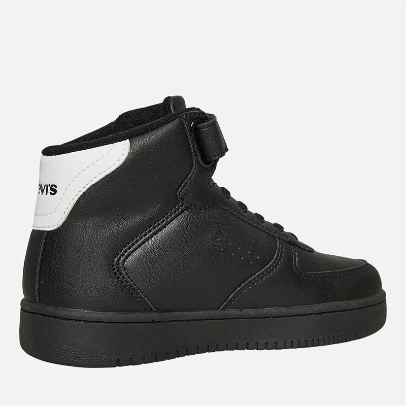 Levi's Kinder New Union Hi Top Sneakers Schwarz Weiss 0008