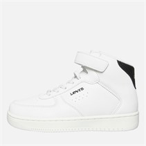 Levi's Baskets Montantes Enfant New Union Blanc Noir 0062