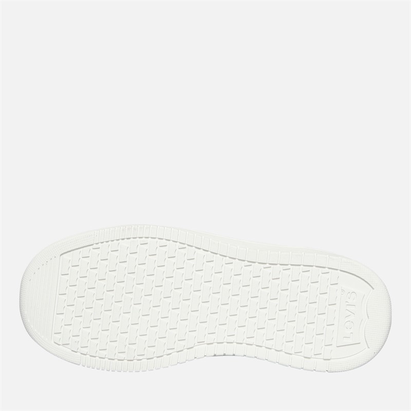 Levi's Kinder New Union Hi Top Turnschuhe Weiß Schwarz 0062