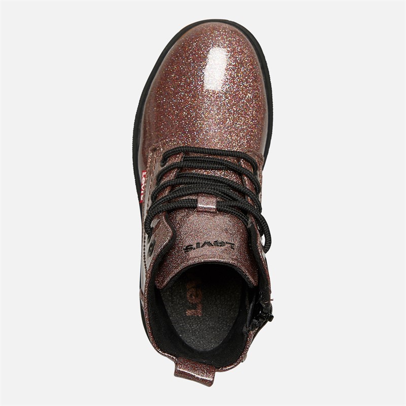 Levi's Mädchen Cathrine Stiefel Rosa Glitzer 3470