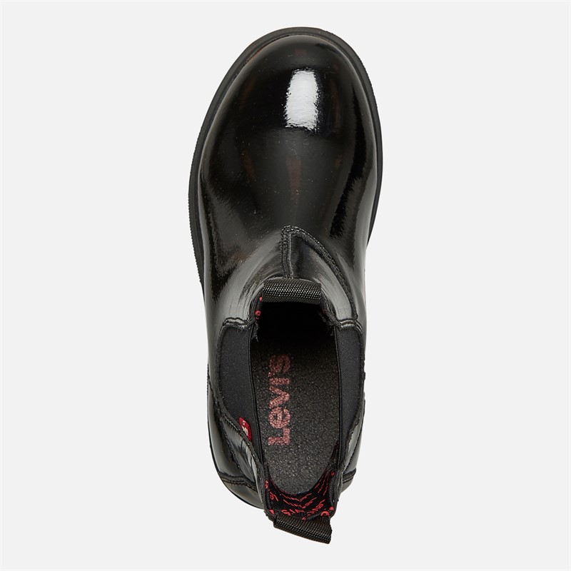 Levi's Junior Mädchen Oliver Stiefel Schwarz Glänzend 2459