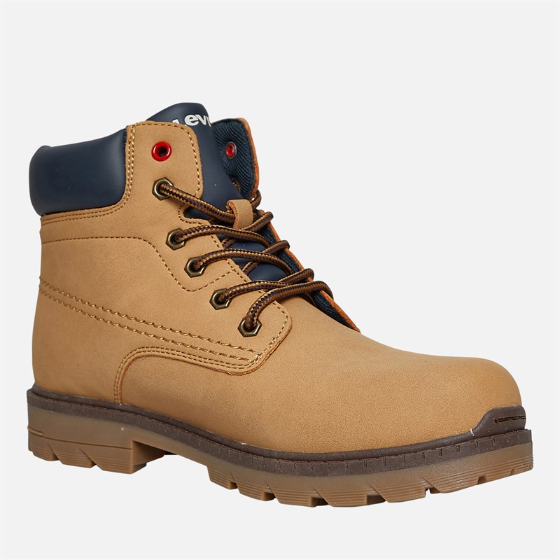 Levi's Junior New Forrest Stiefel Camel Navy 1506