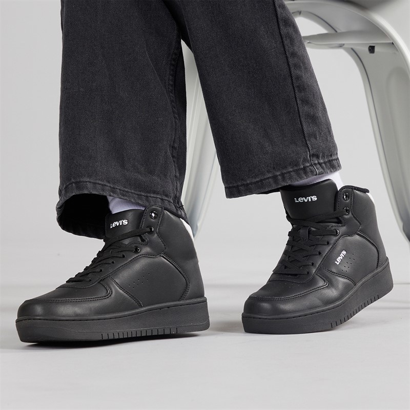 Levi's Junior New Union Hi Top Sneaker Schwarz Weiss 0008