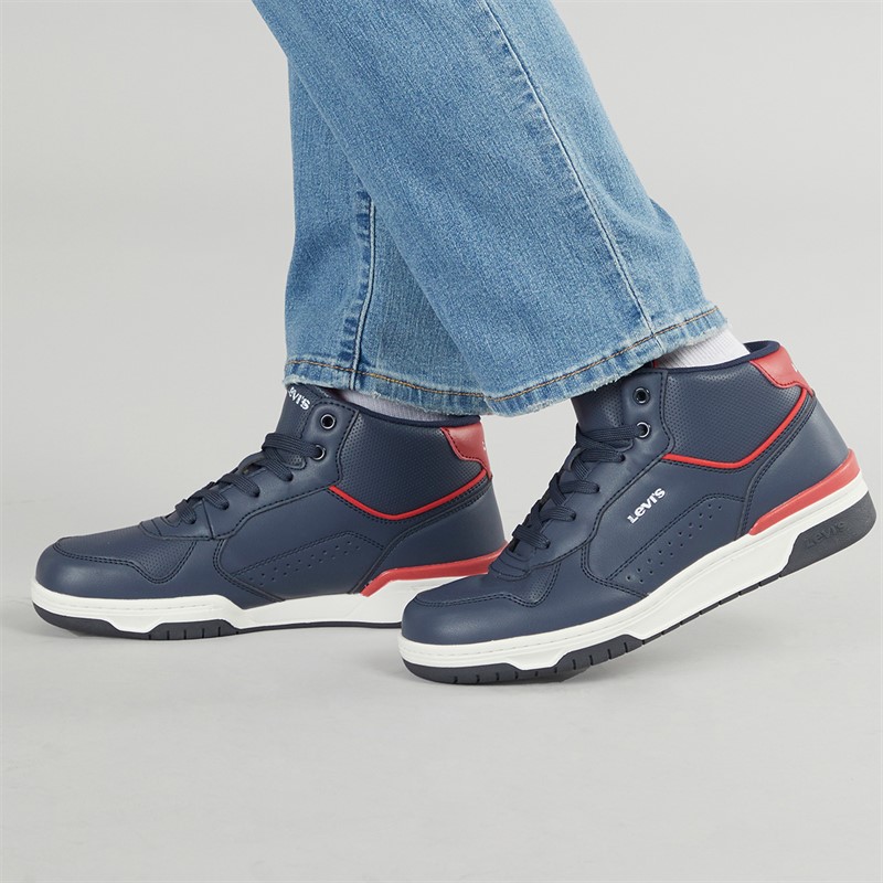 Levi's Junior Dereck Hi Top Sneaker Marine Rot 0290