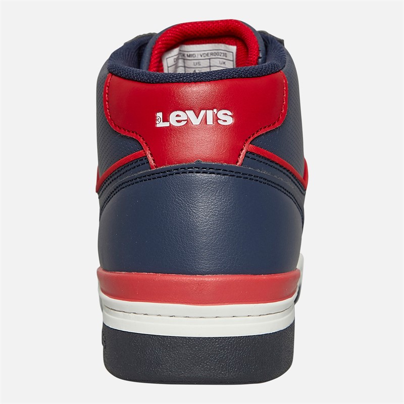 Levi's Junior Dereck Hi Top Sneaker Marine Rot 0290