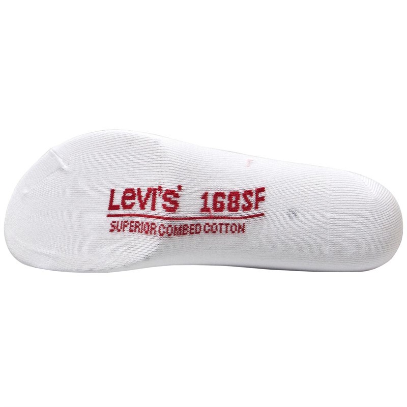 Buy Levi's Mens 168SF Regular Cut Tab Crew Two Pack Socks White