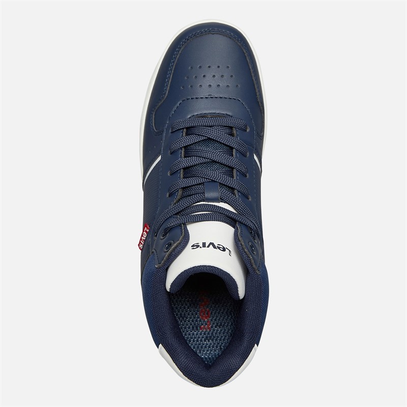 Levi's Junior Boys Kick Mid Trainers Navy