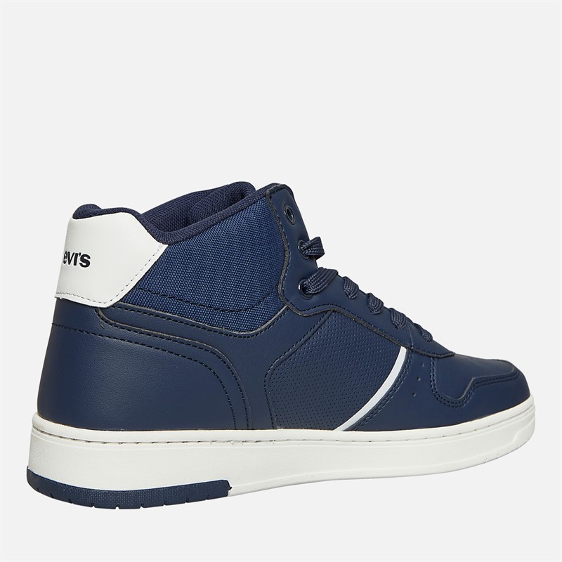 Levi's Junior Boys Kick Mid Trainers Navy