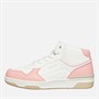 Levi's Junior Girls Dereck Mid Trainers White/Pastel Pink