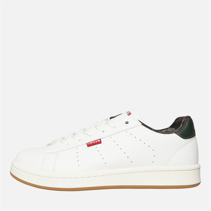 Levi's Boys Junior Avenue Trainers White/Khaki/Camo