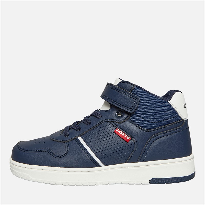 Levi's Boys Kick Mid Trainers Navy