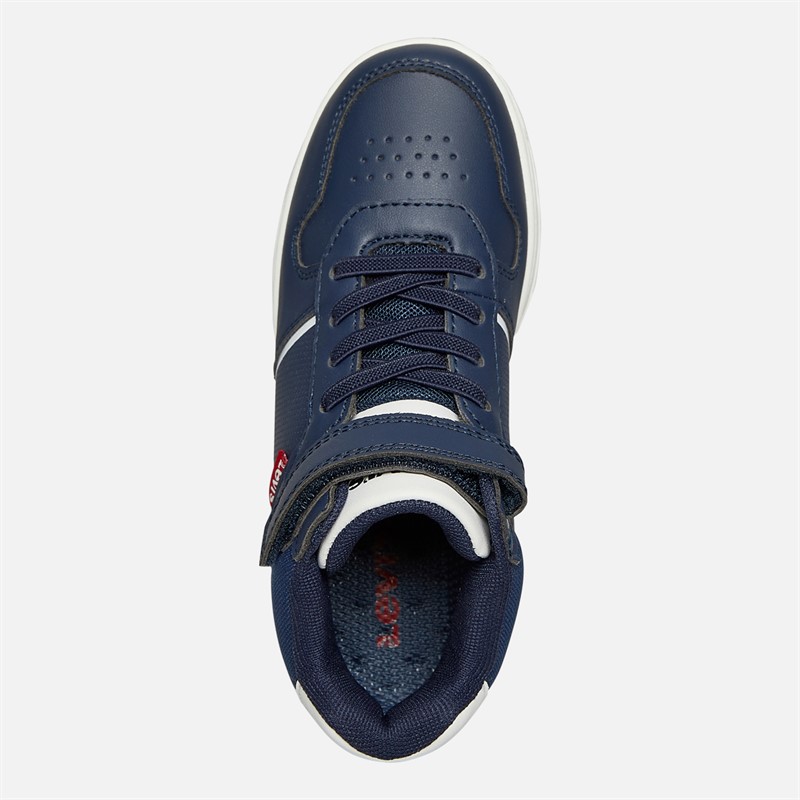 Levi's Boys Kick Mid Trainers Navy