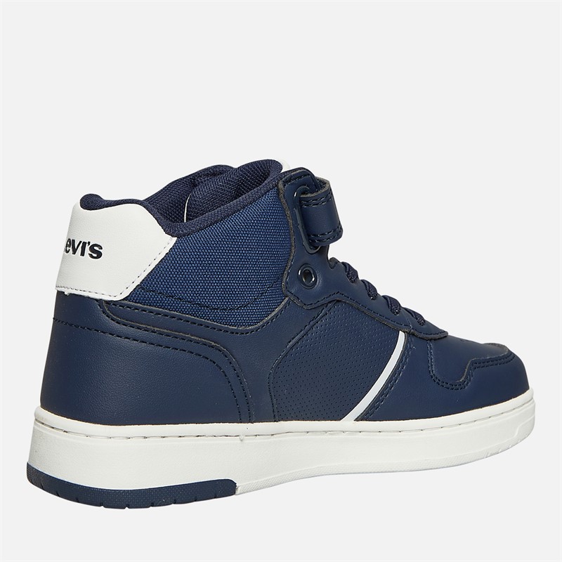Levi's Boys Kick Mid Trainers Navy