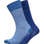 Levi's Mens 168SF Regular Cut Vintage Stripe Crew Two Pack Socks Blue Depths