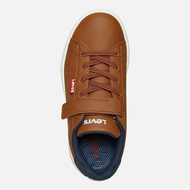 Levi's Boys Avenue Trainers Cognac/Navy