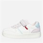Levi's Girls Kick Mini Trainers White/Lilac/Blue