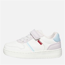 Levi's Girls Kick Mini Trainers White/Lilac/Blue