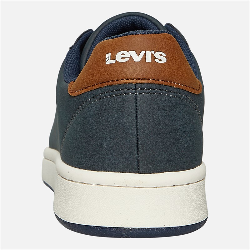Levi's Junior Boys Avenue Trainers Navy/Cognac