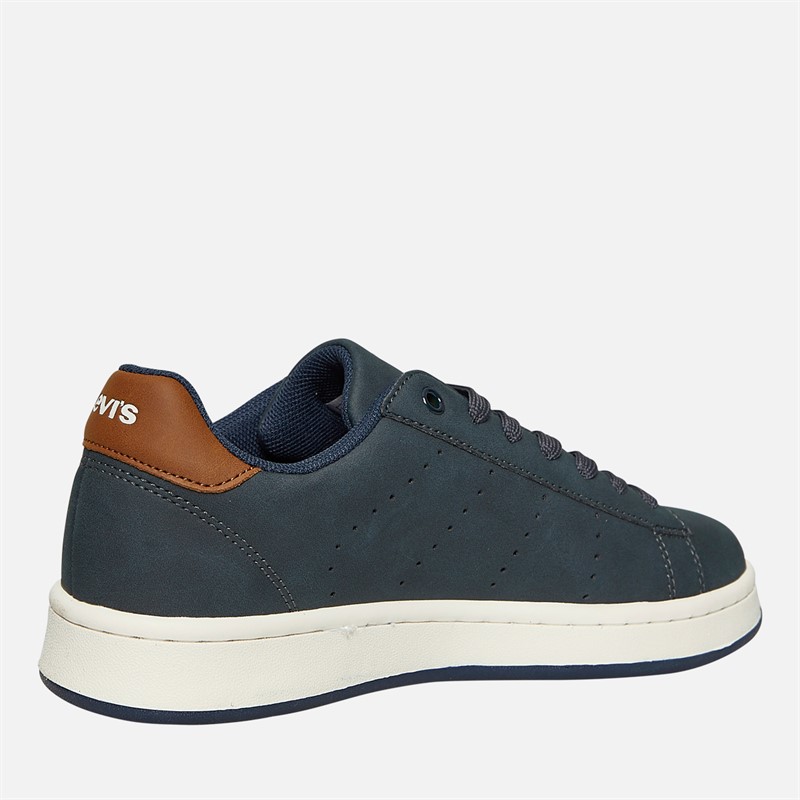 Levi's Junior Boys Avenue Trainers Navy/Cognac