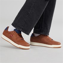 Levi's Junior Boys Kingdom Trainers Cognac/Navy