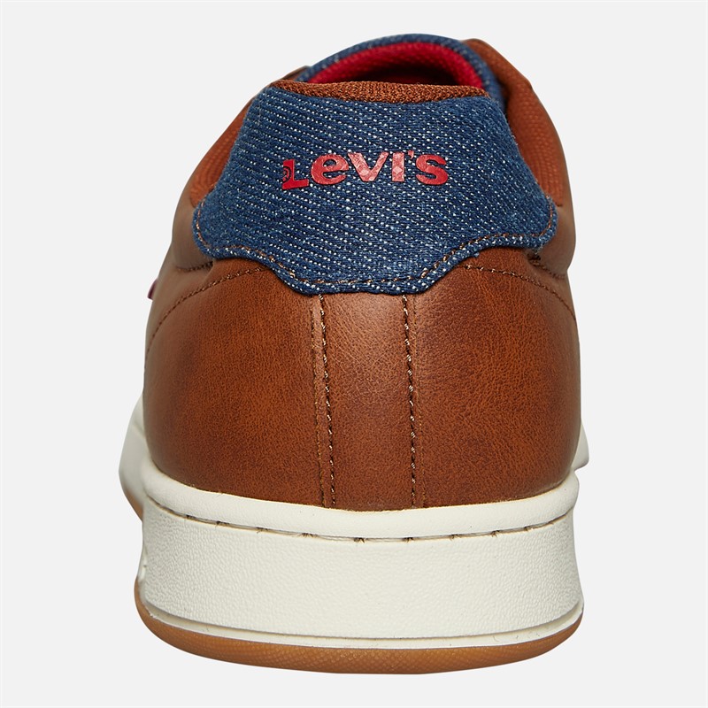 Levi's Junior Boys Kingdom Trainers Cognac/Navy