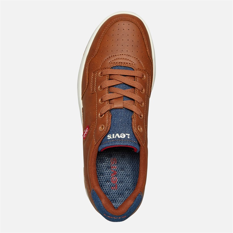 Levi's Junior Boys Kingdom Trainers Cognac/Navy
