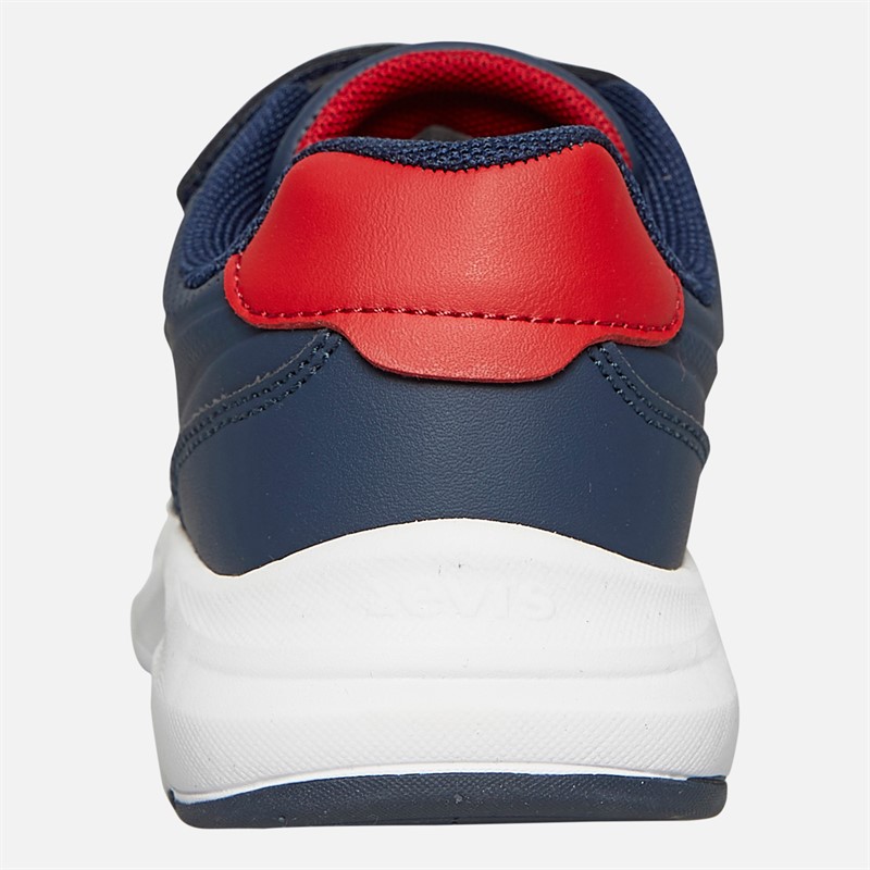 Levi's Boys Larry J Trainers Navy/Red