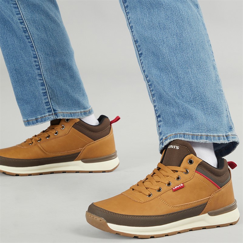 Levi's Junior Boys Ascot Refresh Boots Camel/Brown - Size 37