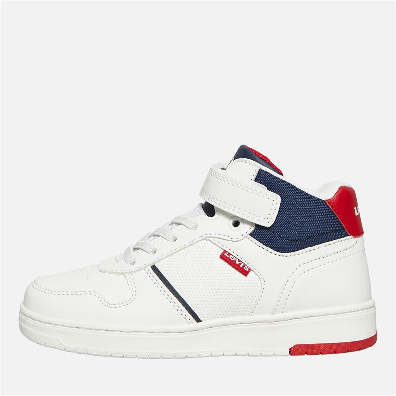 Levi's Boys Kick Mid Trainers White