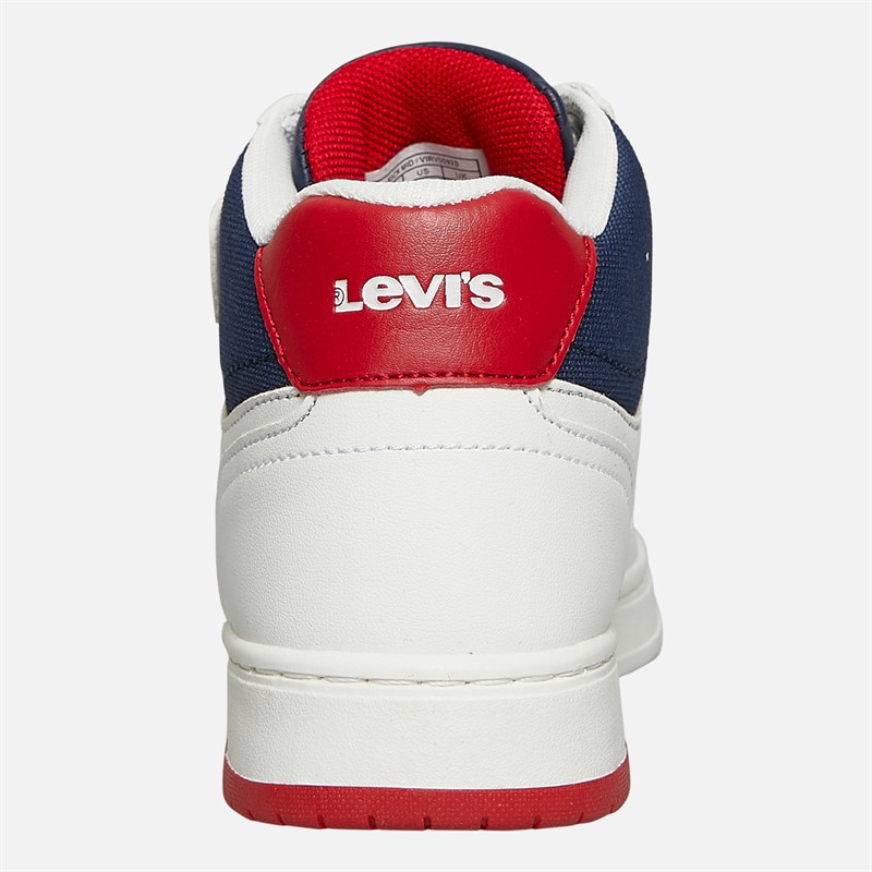Levi's Boys Kick Mid Trainers White