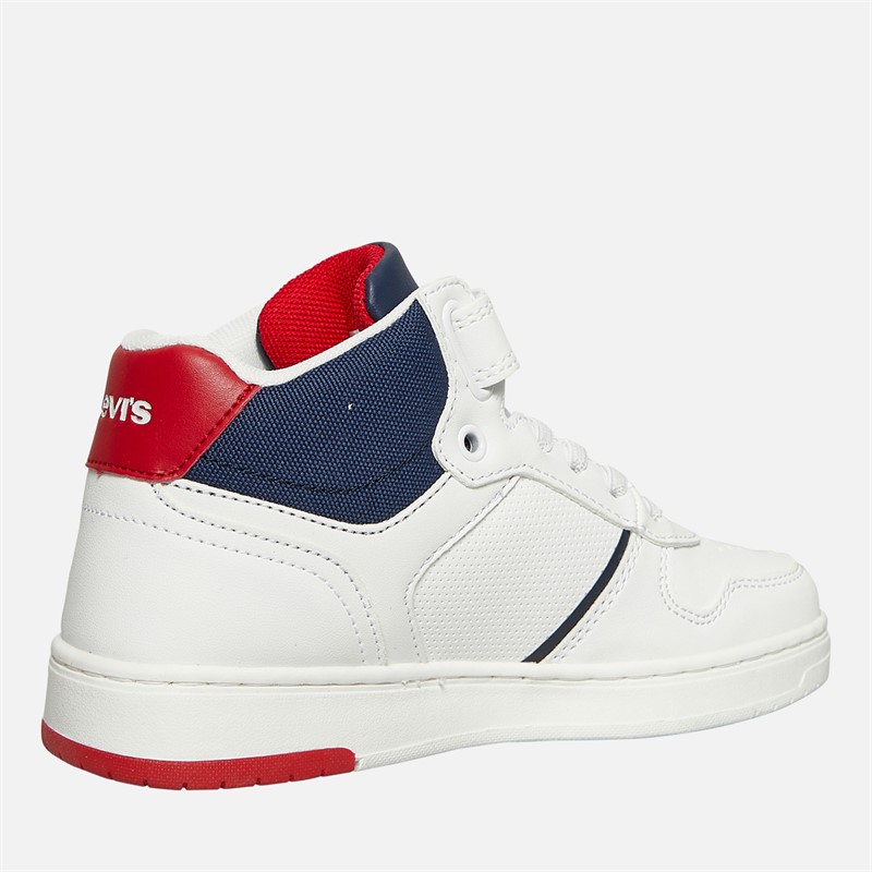 Levi's Boys Kick Mid Trainers White