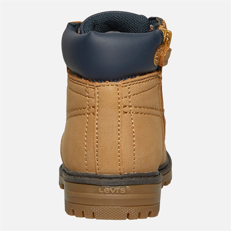 Levi's Infant New Forrest Mini Zipper Boots Camel/Navy