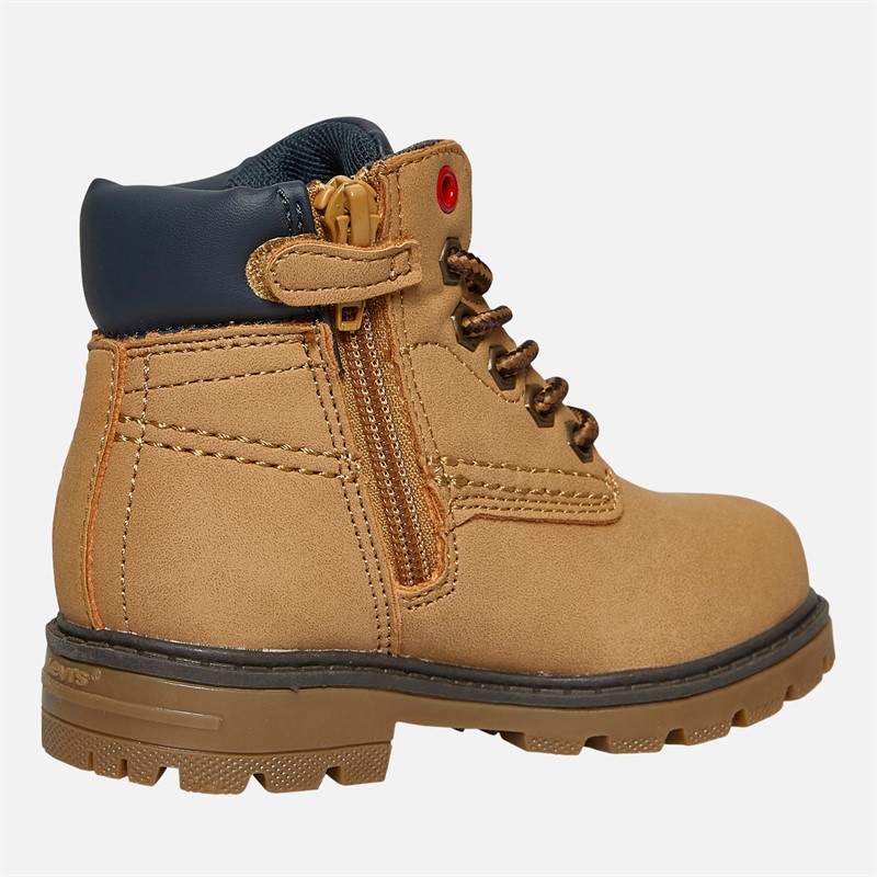 Levi's Infant New Forrest Mini Zipper Boots Camel/Navy