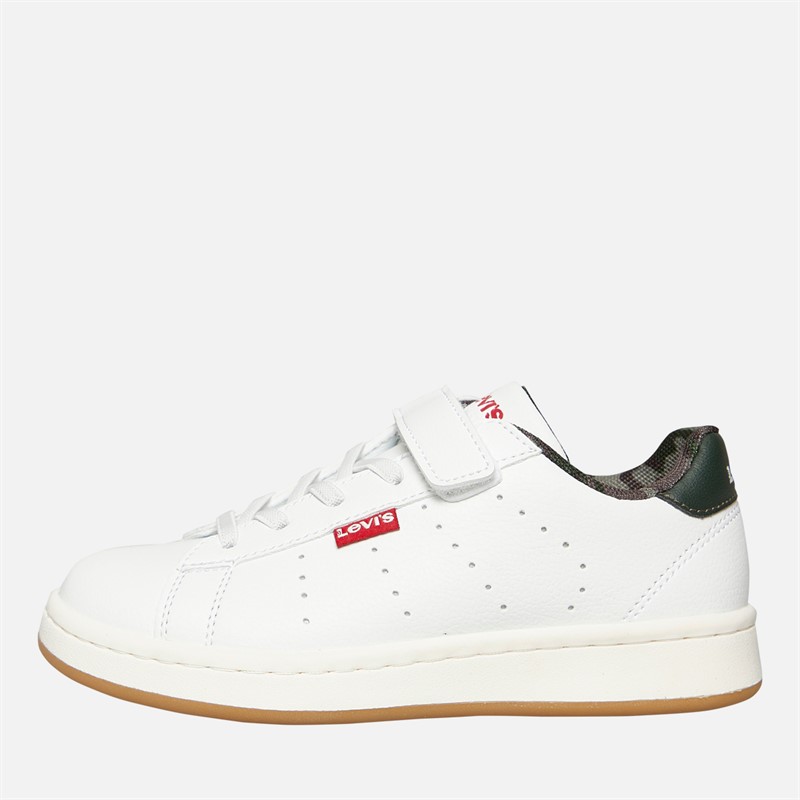 Levi's Boys Avenue Trainers White/Khaki/Camo