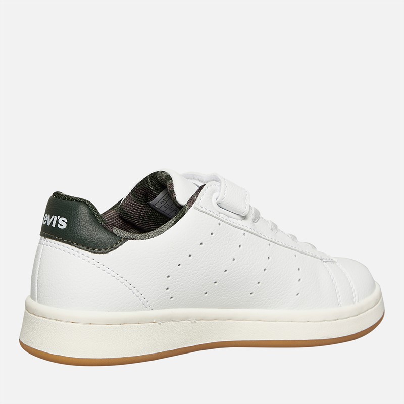 Levi's Boys Avenue Trainers White/Khaki/Camo