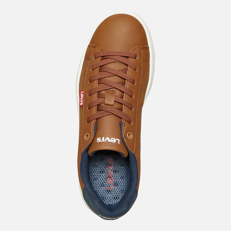 Levi's Junior Boys Avenue Trainers Cognac/Navy