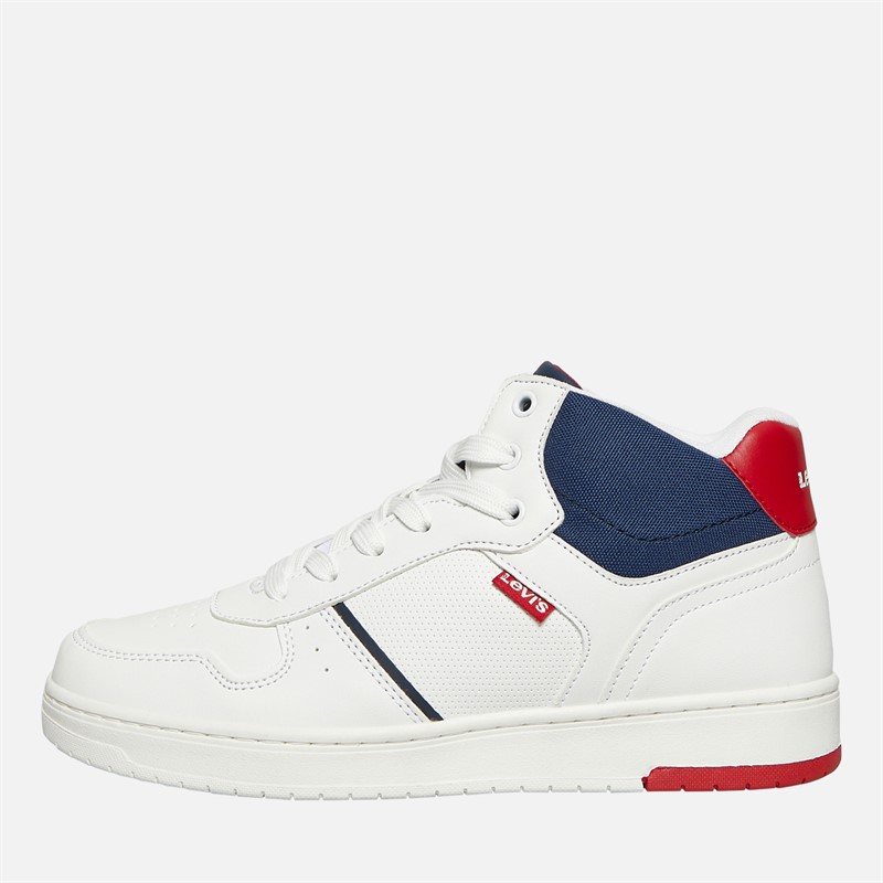 Levi's Junior Boys Kick Mid Trainers White