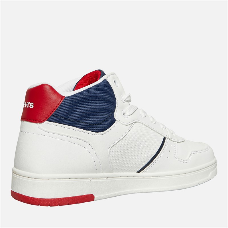 Levi's Junior Boys Kick Mid Trainers White