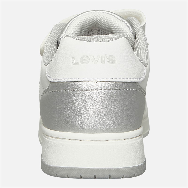 Levi's Girls Kick Trainers White/Silver