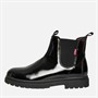 Levi's Junior Girls Oliver Chelsea Boots Black Shiny