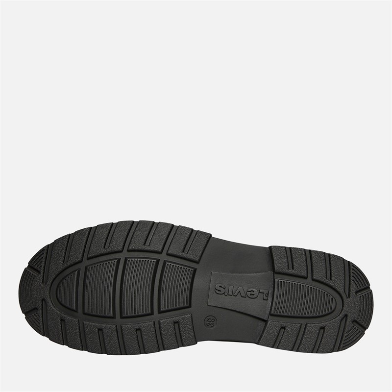 Levi's Junior Girls Oliver Chelsea Boots Black Shiny