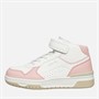Levi's Girls Dereck Mid Trainers White/Pastel Pink