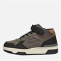 Levi's Boys Dereck Mid Trainers Black/Dark Taupe/Grey/Light Brown