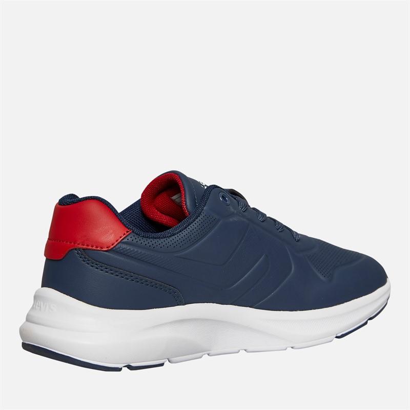 Levi's Junior Boys Larry J Trainers Navy/Red