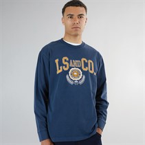 Levi's Mens Graphic Authentic T-Shirt LS&Co Collegiate LS GD Dress Blues