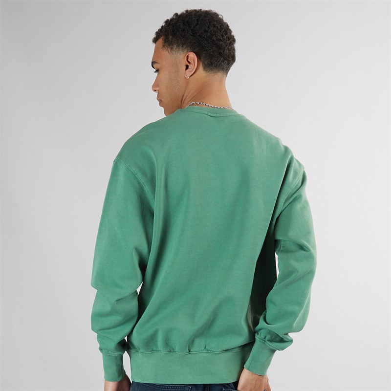 Levi's Mens Authentic Crew Neck Sweatshirt Myrtle Garment Dye Myrtle